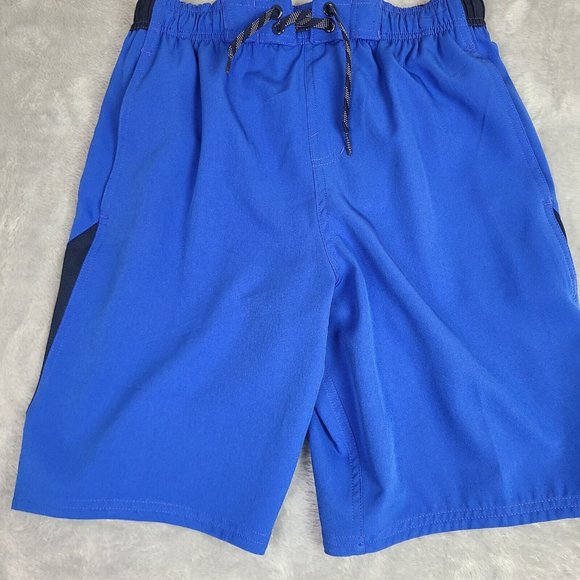 Nike‎ Men's 9 Inch Contend Short Volley Swim Shorts Black Size Small Blue - Picture 1 of 11